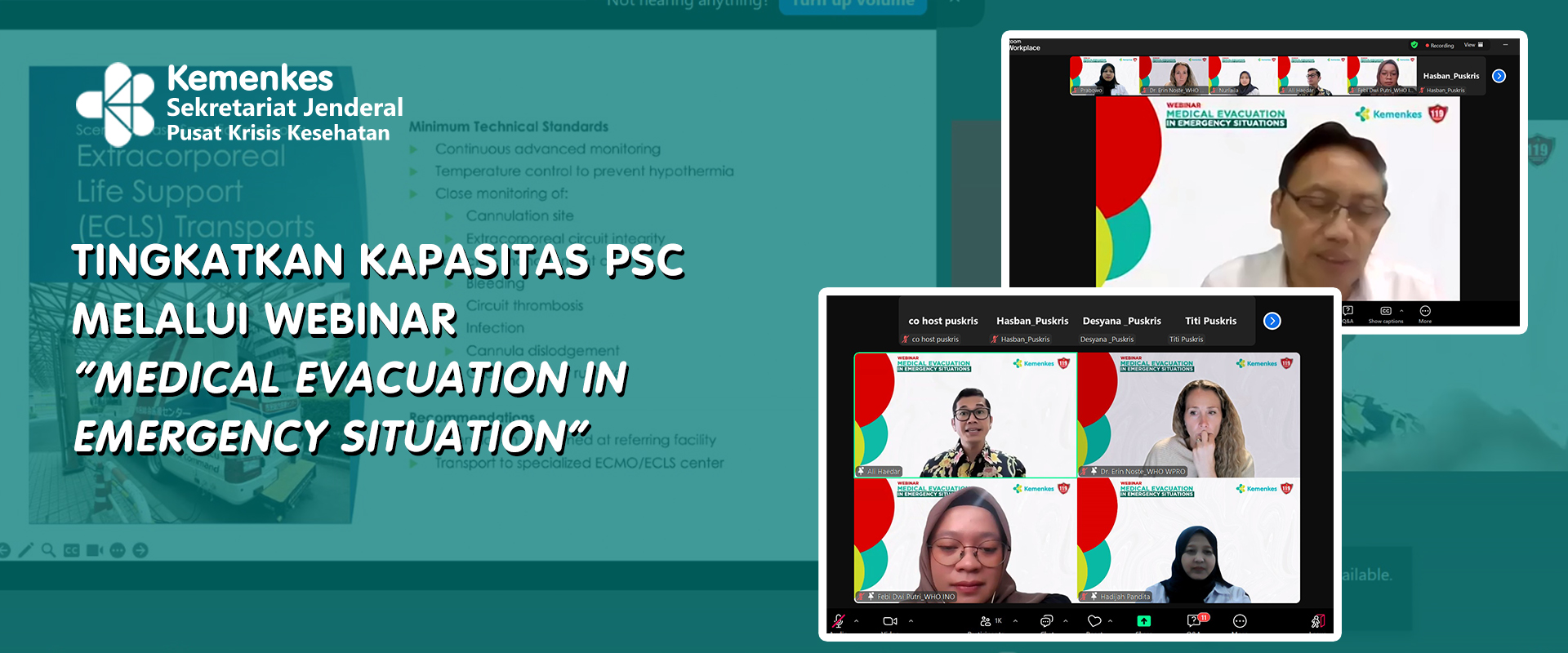 Tingkatkan Kapasitas PSC melalui Webinar “Medical Evacuation in Emergency Situations”