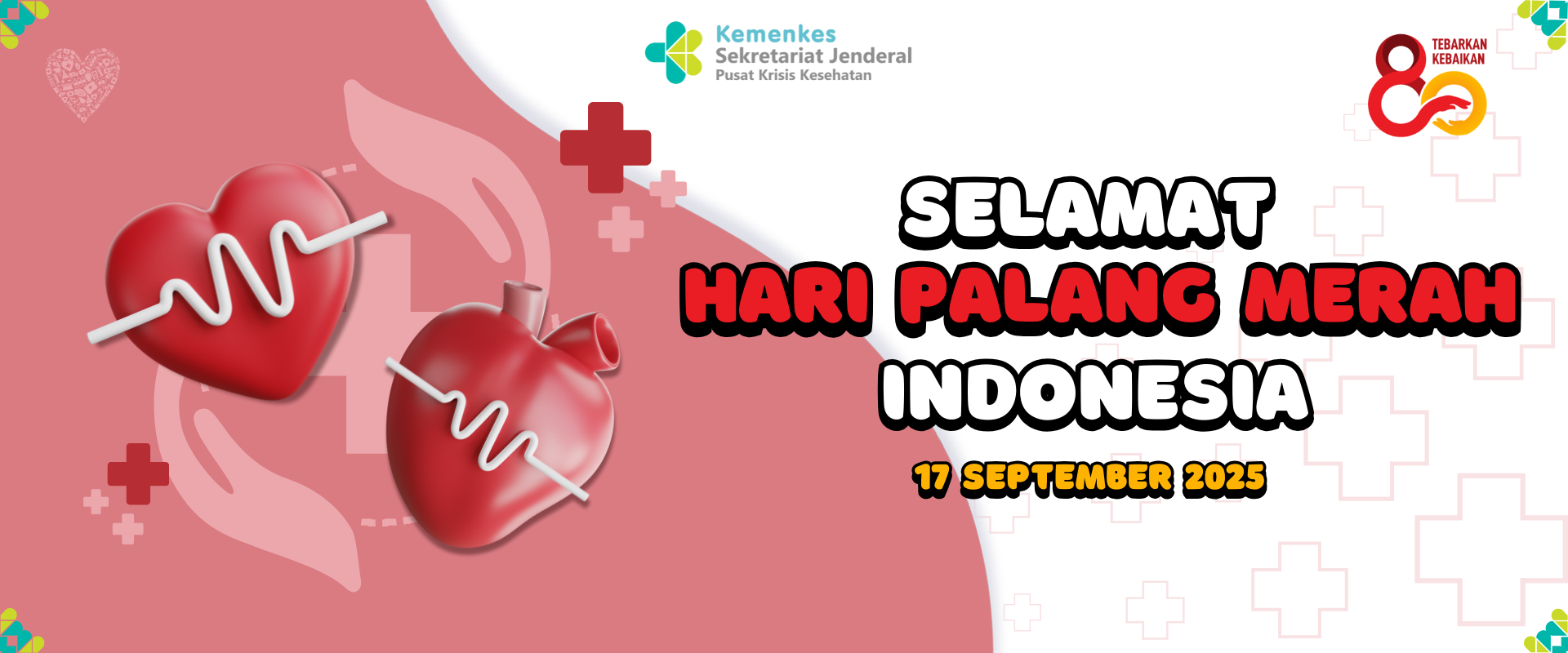 Pusat Krisis Kesehatan Mengucapkan Selamat Hari Palang Merah Indonesia Tahun 2025