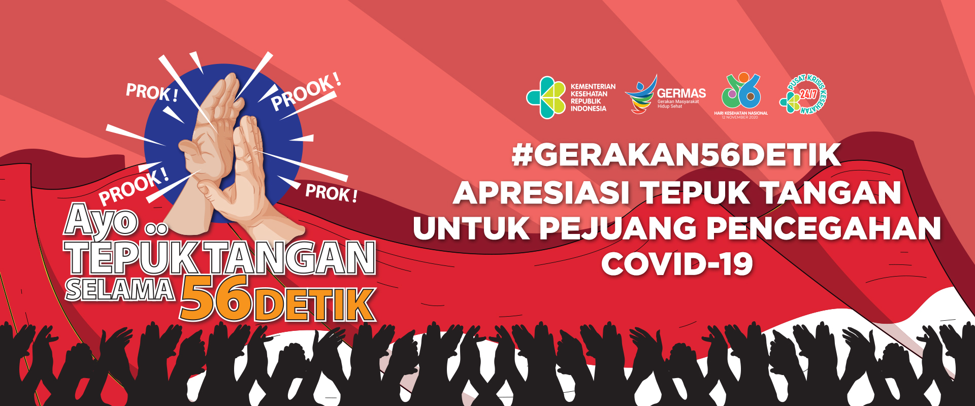 Tepuk Tangan 56 Detik Sebagai Apresiasi Kepada Pejuang Pencegahan Covid-19